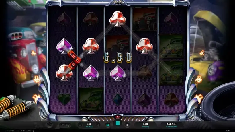 Hot Rod Racers slot screenshot 2
