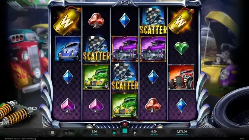 Hot Rod Racers slot screenshot 4
