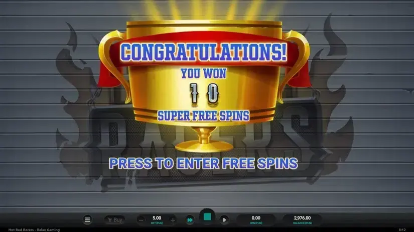 Hot Rod Racers slot screenshot 5