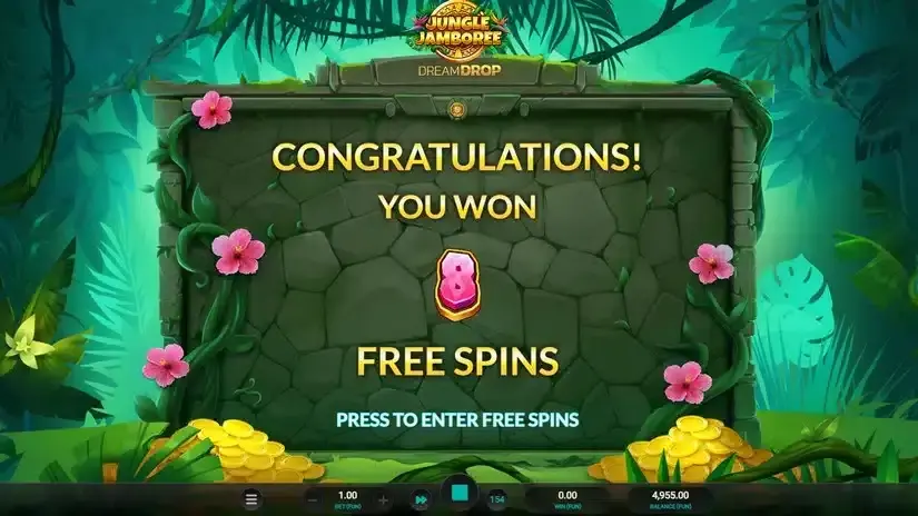 Jungle Jamboree Dream Drop slot screenshot 3