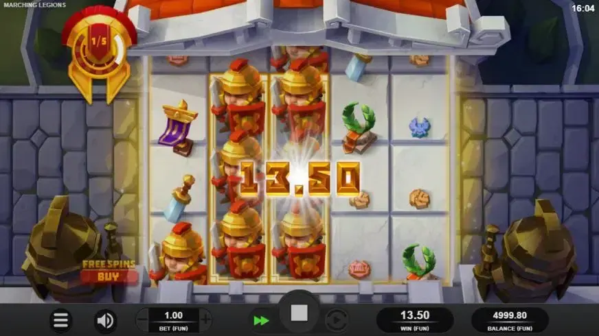 Marching Legions slot screenshot 4
