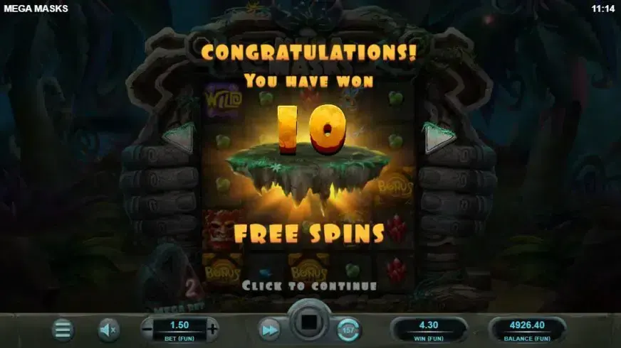 Mega Masks slot screenshot 3