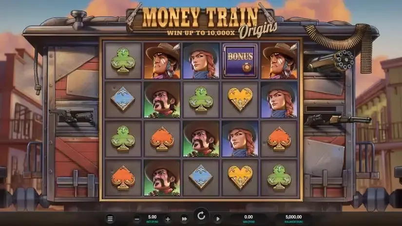 Money Train Origins Dream Drop slot screenshot 1