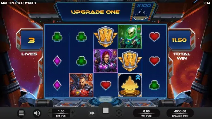 Multiplier Odyssey slot screenshot 5