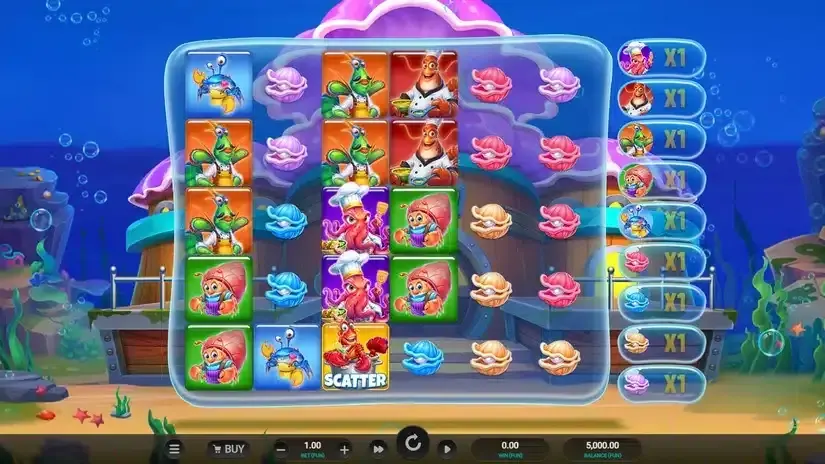 Octo’s Crab Shack slot screenshot 1