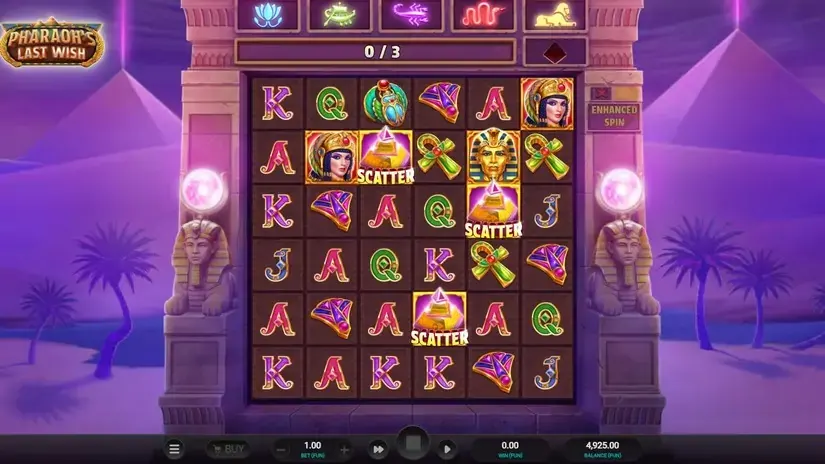 Pharaoh’s Last Wish slot screenshot 2