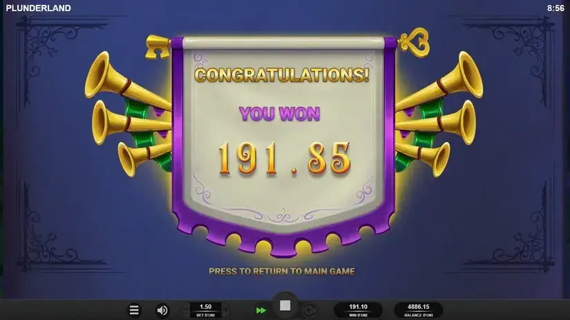 Plunderland slot screenshot 6
