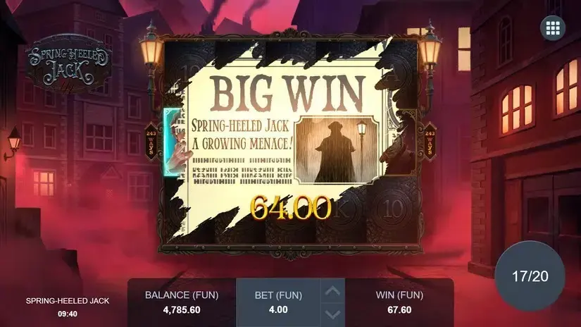 Spring Heeled Jack slot screenshot 12
