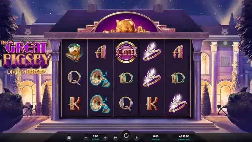 The Great Pigsby Dream Drop slot screenshot 1