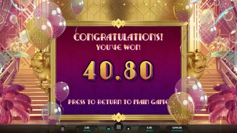 The Great Pigsby Megapays slot screenshot 8