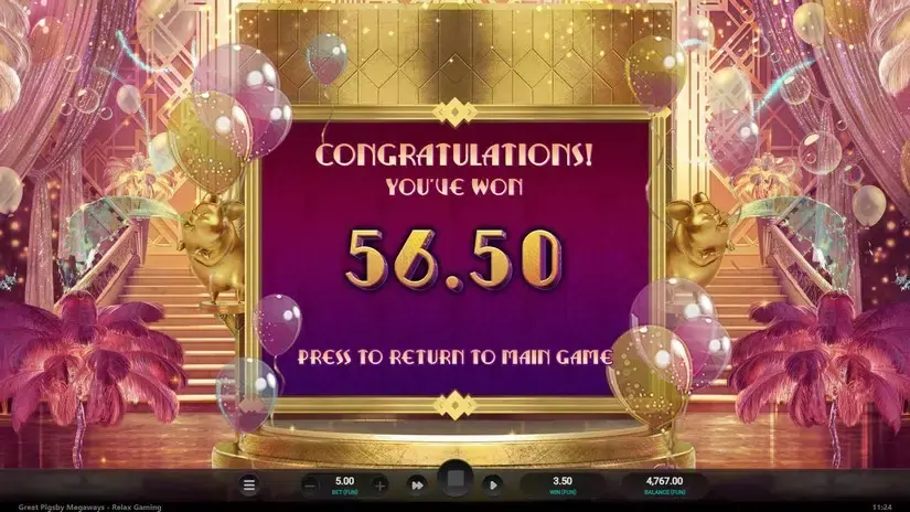 The Great Pigsby Megaways slot screenshot 9