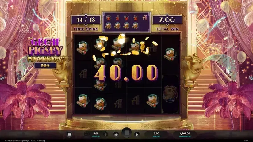 The Great Pigsby Megaways slot screenshot 8