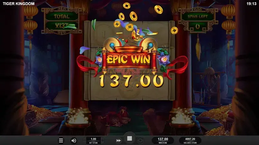 Tiger Kingdom Infinity Reels slot screenshot 7