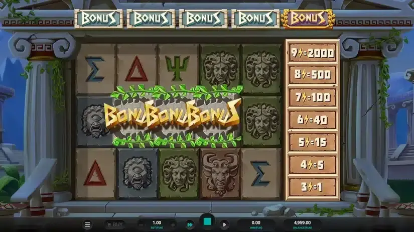 Titan Strike slot screenshot 2