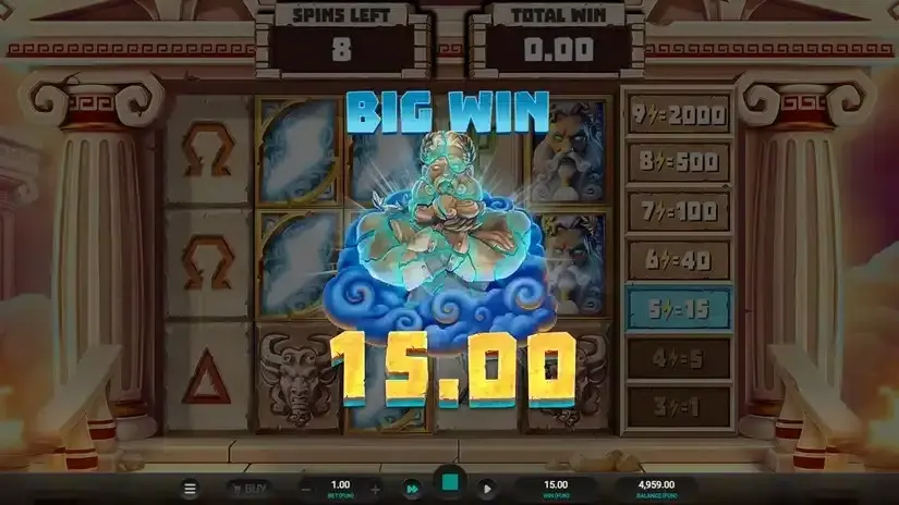 Titan Strike slot screenshot 4