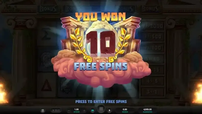 Titan Strike slot screenshot 3