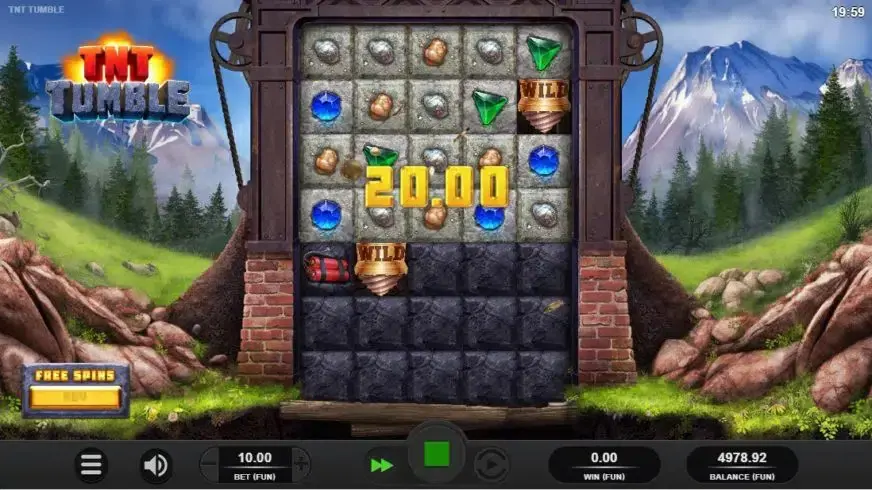 TNT Tumble slot screenshot 2