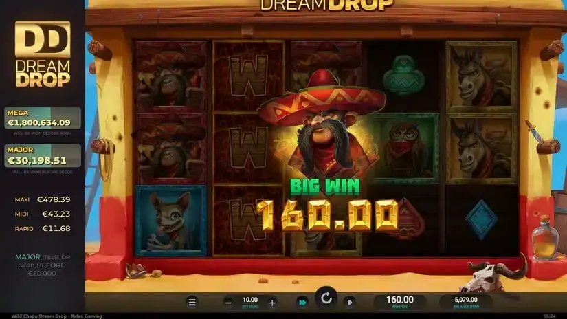 Wild Chapo Dream Drop slot screenshot 4