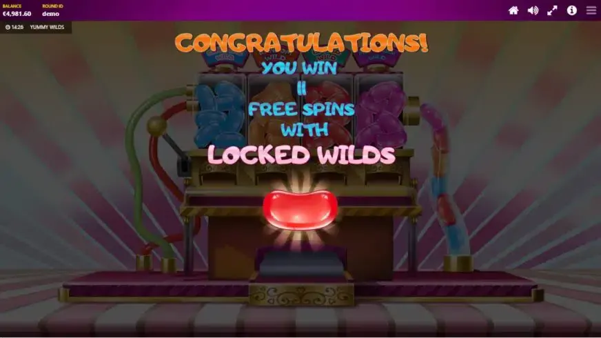 Yummy Wilds slot screenshot 3