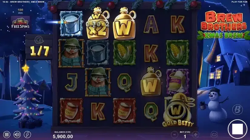 Brew Brothers Xmas Brew slot screenshot 3