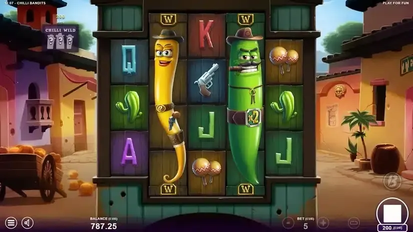 Chilli Bandits slot screenshot 2