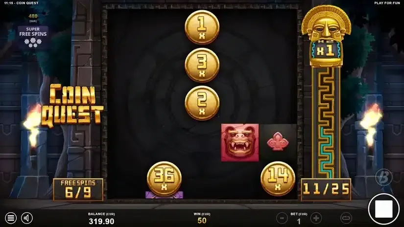 Coin Quest slot screenshot 4