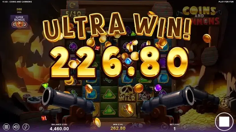 Coins and Cannons slot screenshot 