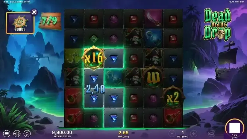 Dead Man’s Drop slot screenshot 