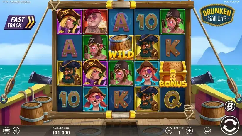 Drunken Sailors slot screenshot 