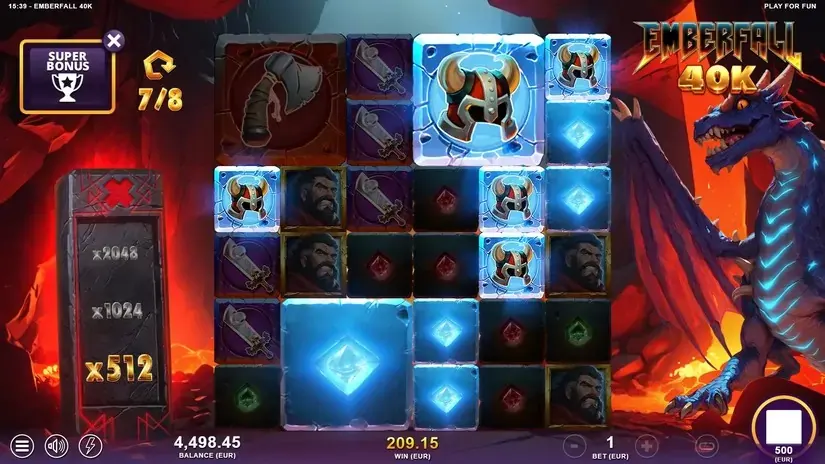 Emberfall 40K slot screenshot 