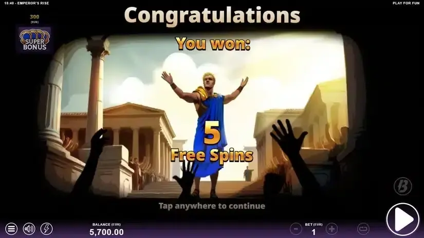 Emperor’s Rise slot screenshot 3