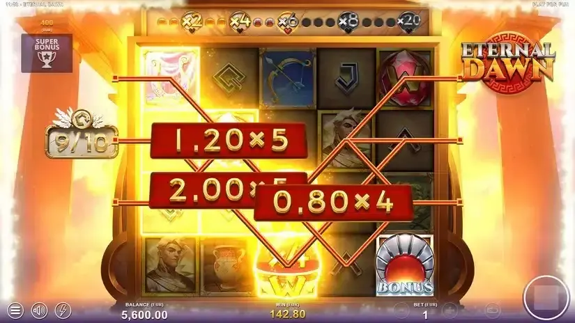 Eternal Dawn slot screenshot 