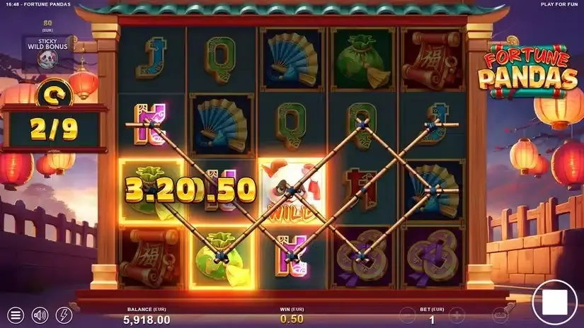 Fortune Pandas slot screenshot 4