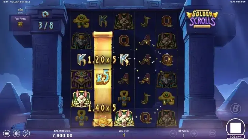 Golden Scrolls slot screenshot 3