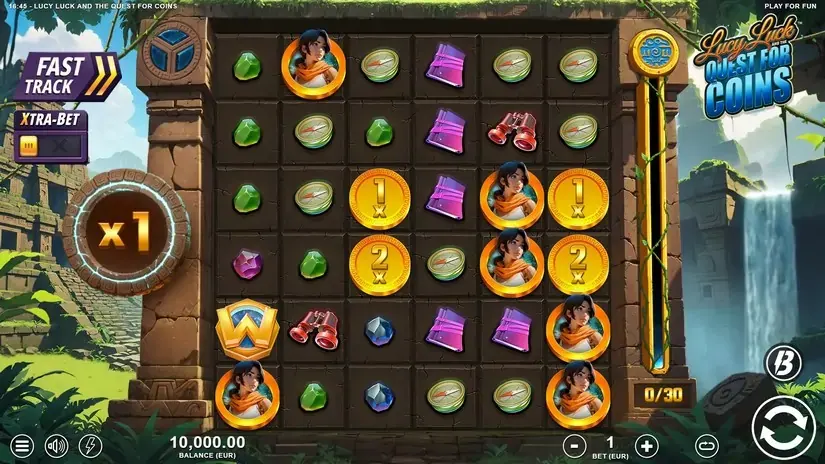 Lucy Luck and the Quest for Coins slot screenshot 