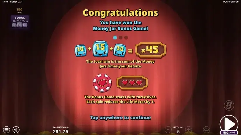 Money Jar slot screenshot 5