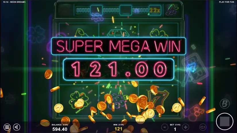 Neon Dreams slot screenshot 
