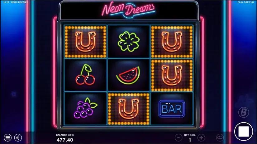 Neon Dreams slot screenshot 4