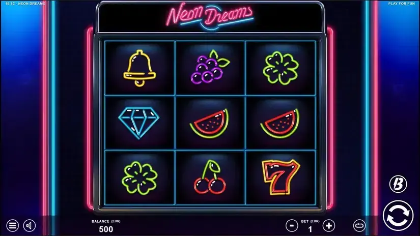 Neon Dreams slot screenshot 