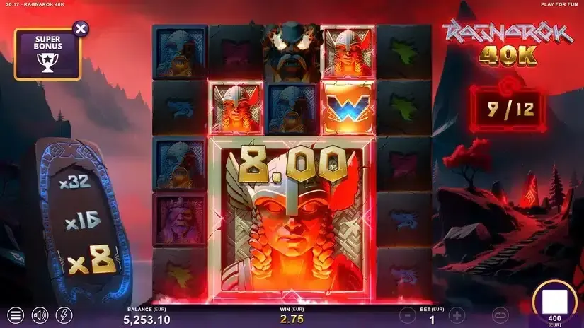 Ragnarok 40K slot screenshot 