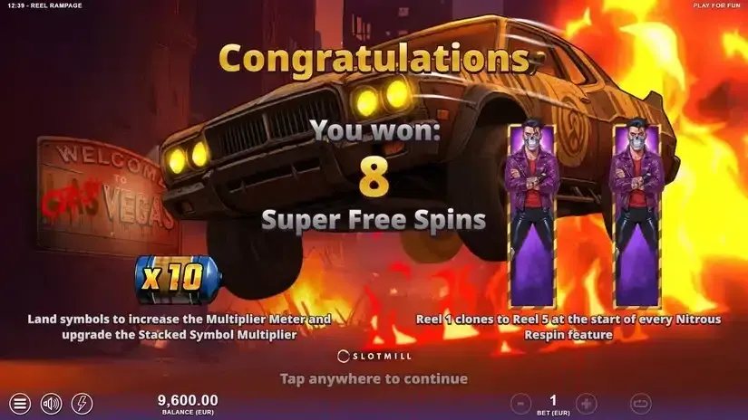 Reel Rampage slot screenshot 2