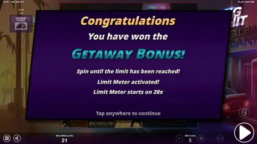 The Big Hit slot screenshot 6