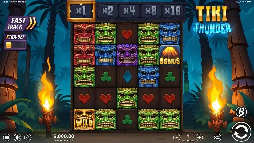 Tiki Thunder slot screenshot 