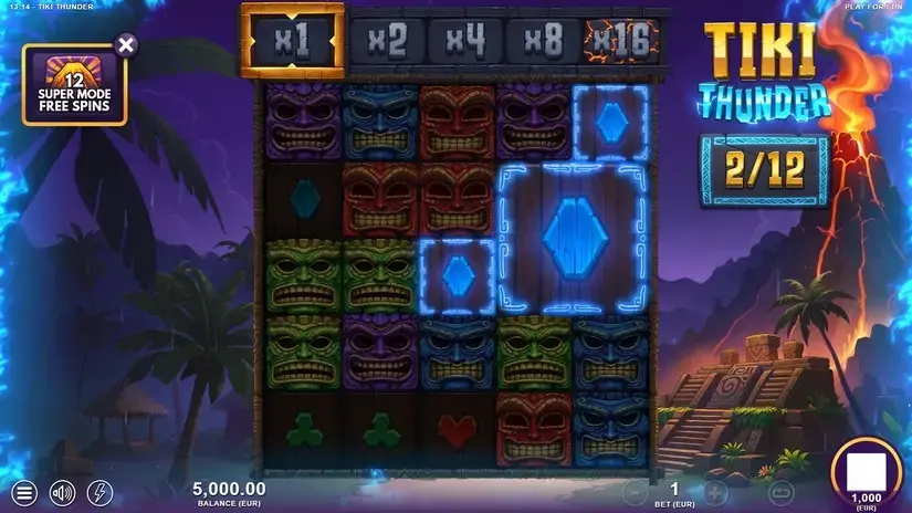 Tiki Thunder slot screenshot 4