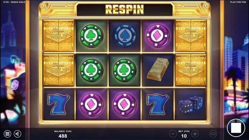 Vegas Gold slot screenshot 2