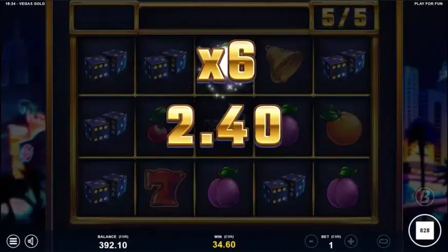 Vegas Gold slot screenshot 8