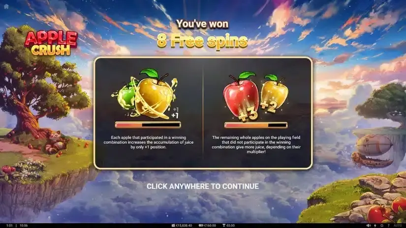 Apple Crush slot screenshot 2
