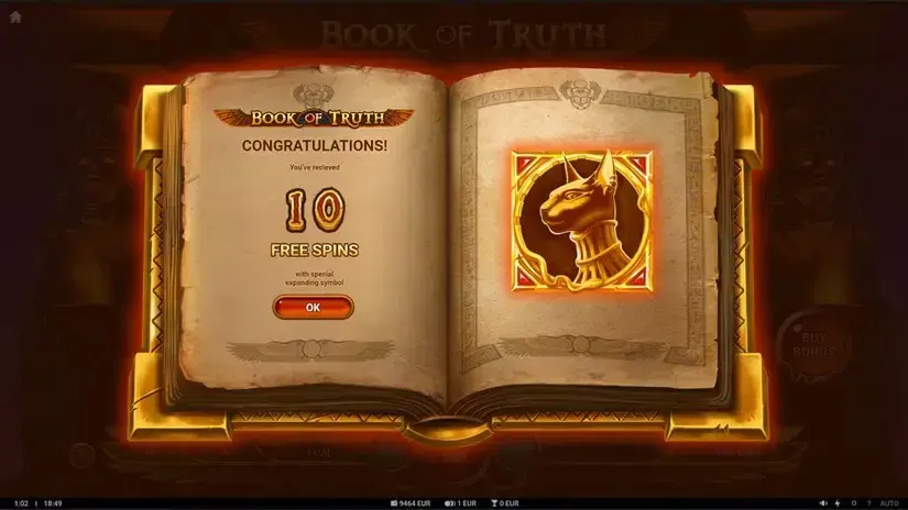 Book of Truth slot screenshot 3