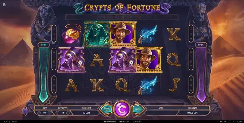 Crypts of Fortune slot screenshot 1