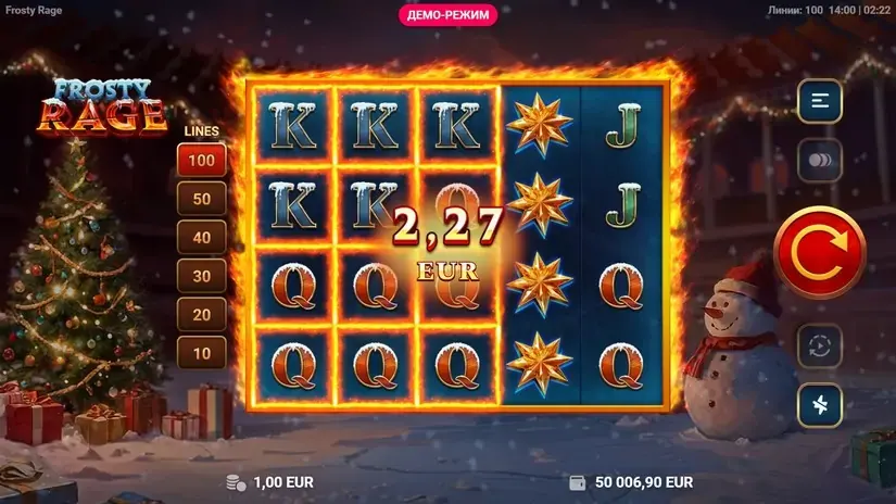 Frosty Rage slot screenshot 